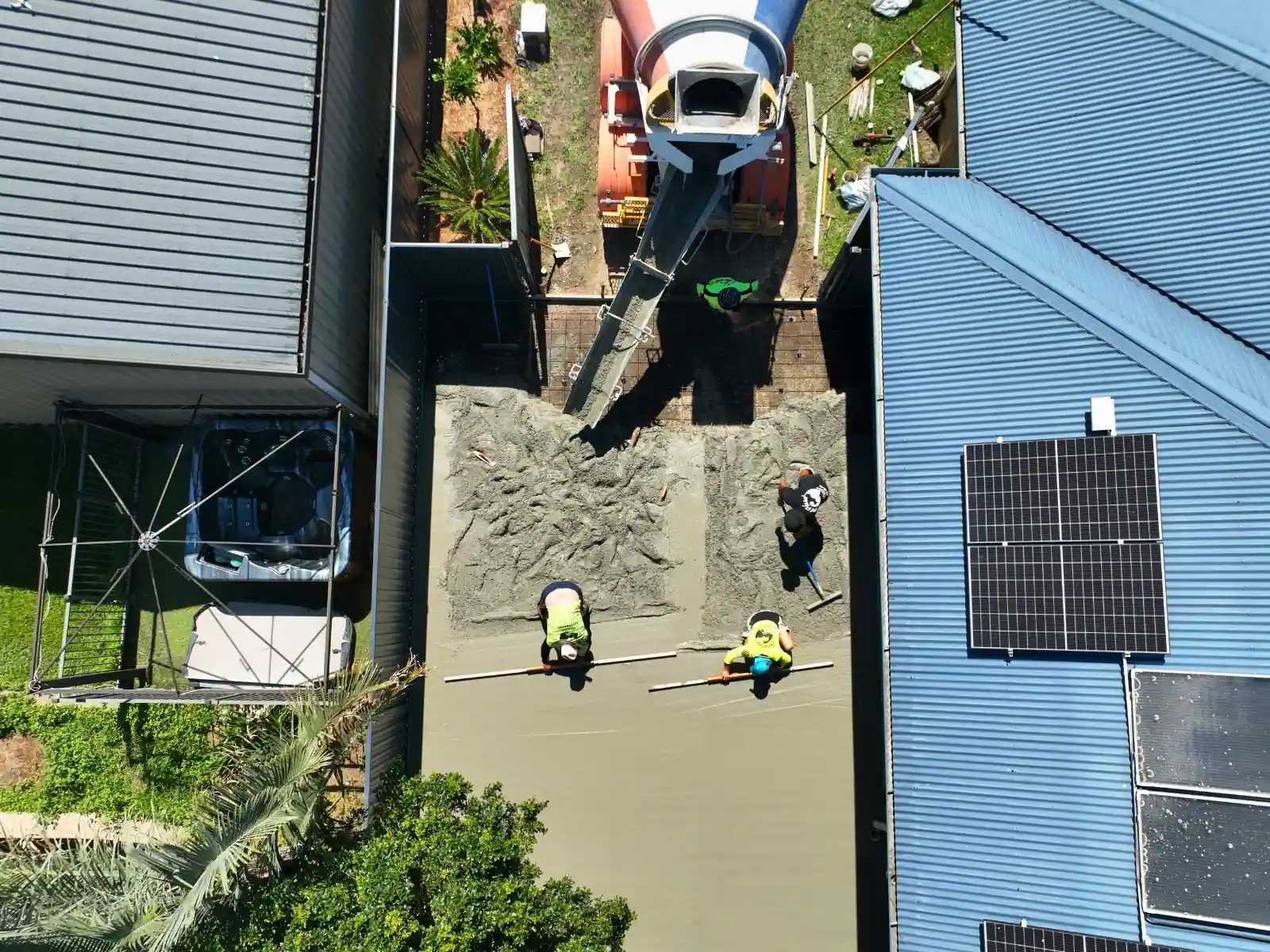 Industrial operations captured from above