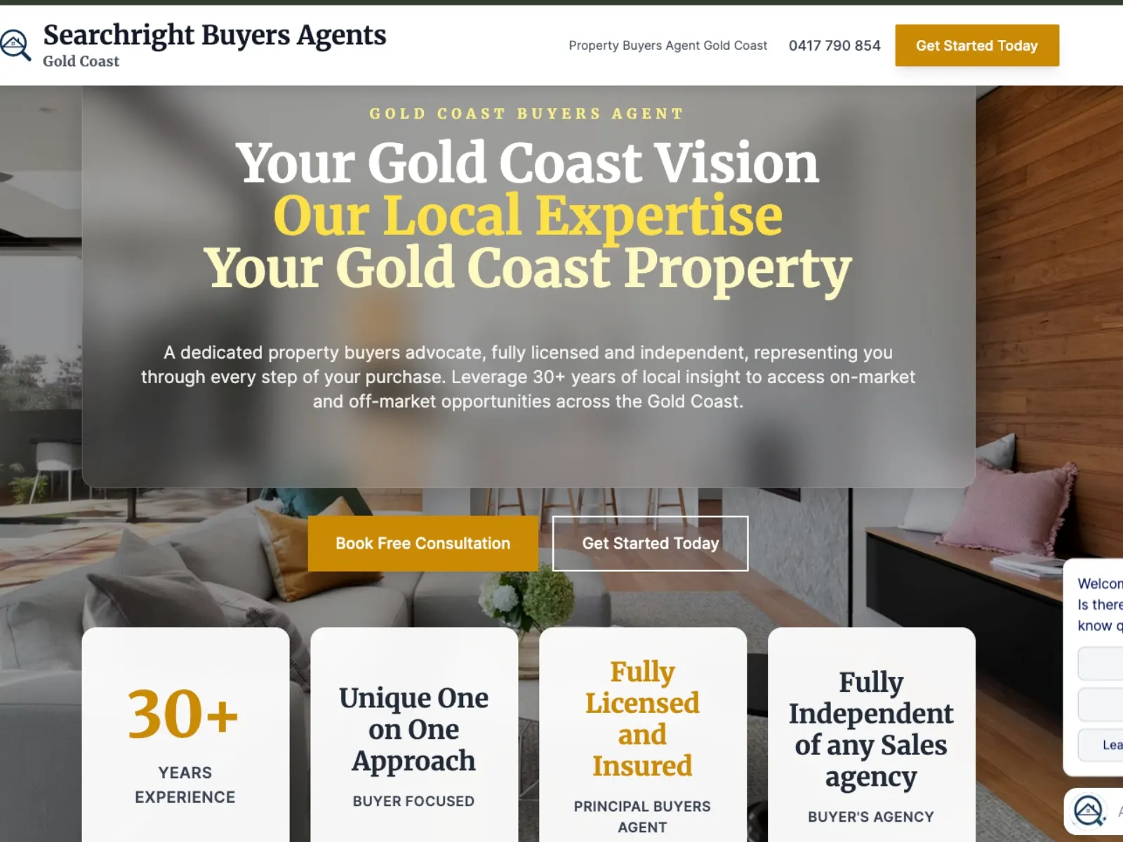 Website design project for local Brisbane business