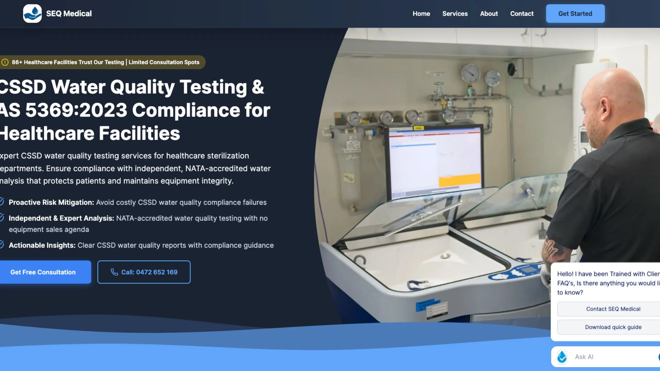 SEO-optimized website for industrial client